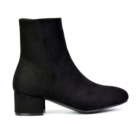 black low heel zip up Chelsea ankle boots for women, women’s black Chelsea boots with side zip, black low heel Chelsea ankle boots for women, women’s black zip up ankle boots
