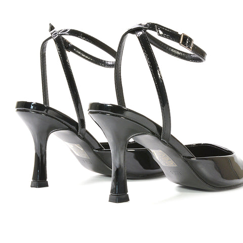black ankle strap heels, black ankle strap court shoes, ankle strap heels, ankle strap court shoes, court shoes
