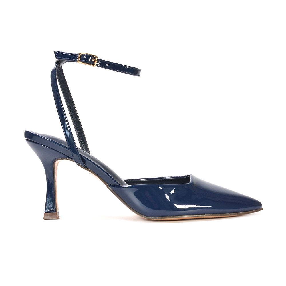 navy point toe court shoes, navy closed toe stiletto heels, point toe court shoes, closed toe stiletto heels