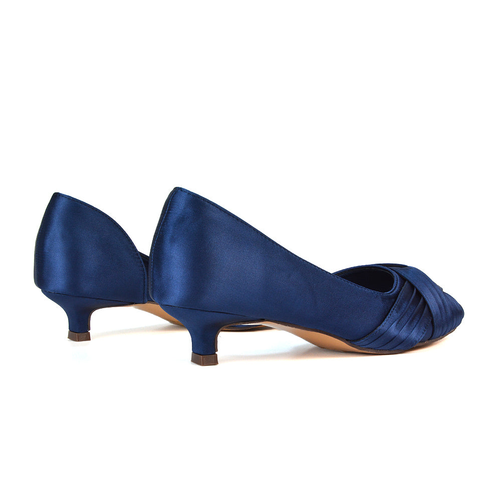 Peep Toe Navy Blue Low Heeled Shoes Court Shoes Wide Foot Wedding Shoes HOT Wedding Shoes Peep Toe Navy Blue Low Heeled Shoes Court Shoes Wide Foot Wedding Shoes HOT Wedding Shoes