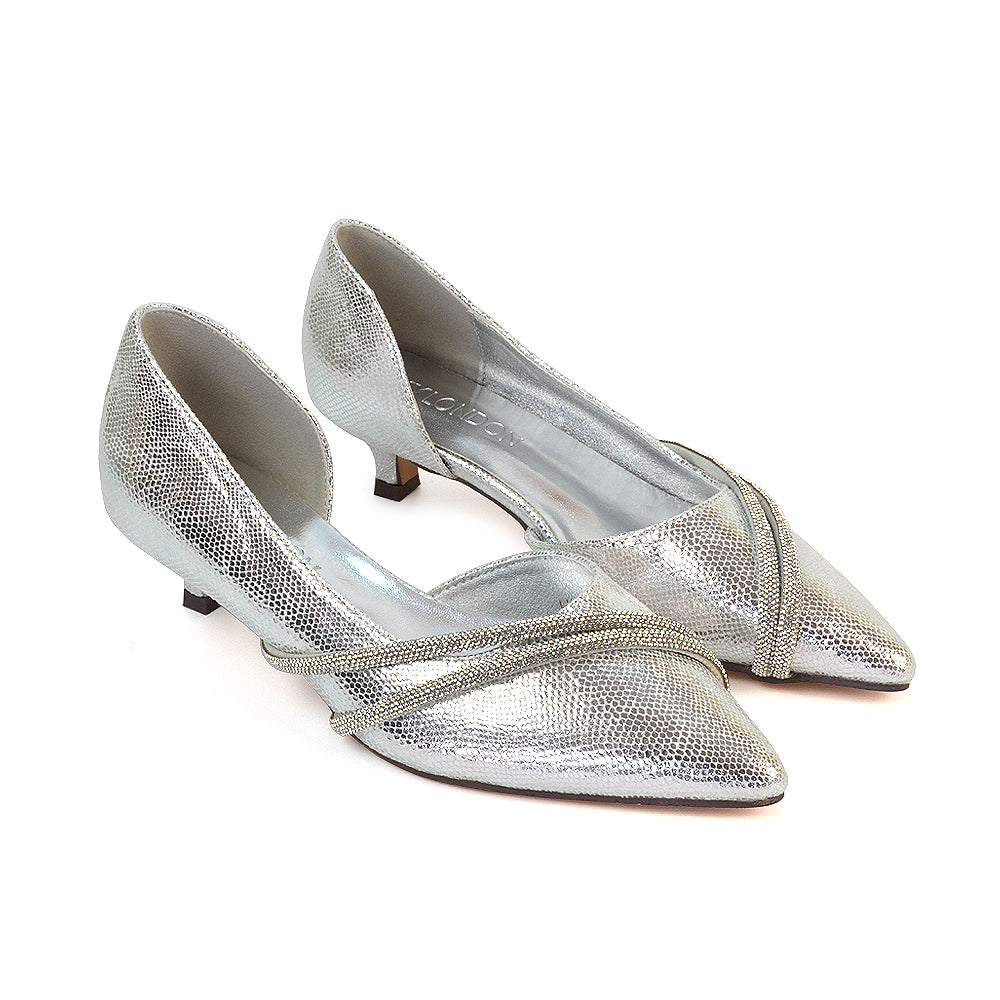 silver dress shoes low heel Ivy Prom 4585 Silver / 12 Sofie by Nina has a party silver wedding shoes