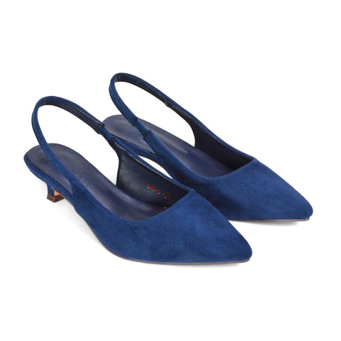 navy slingback heels, nav strappy heels, slingback heels, strappy heels, Pointed toe shoes, Comfortable kitten heels for work