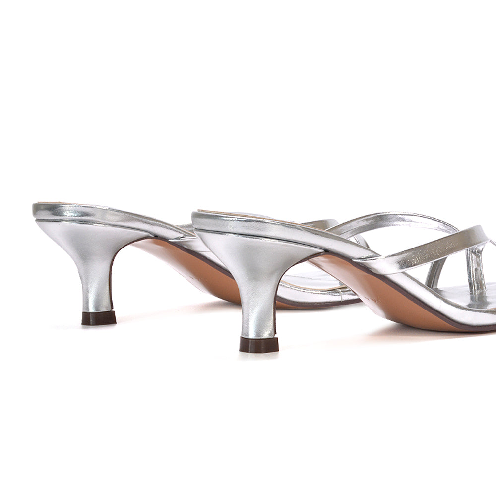 silver heeled sandals, silver slip on heels, heeled sandals, slip on heels