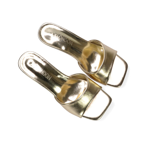 square toe heels women, casual heeled slides, square toe slip on heels, square toe mule heels for women, summer slip on sandals women, gold slip on square toe kitten heels, gold kitten heel sandals