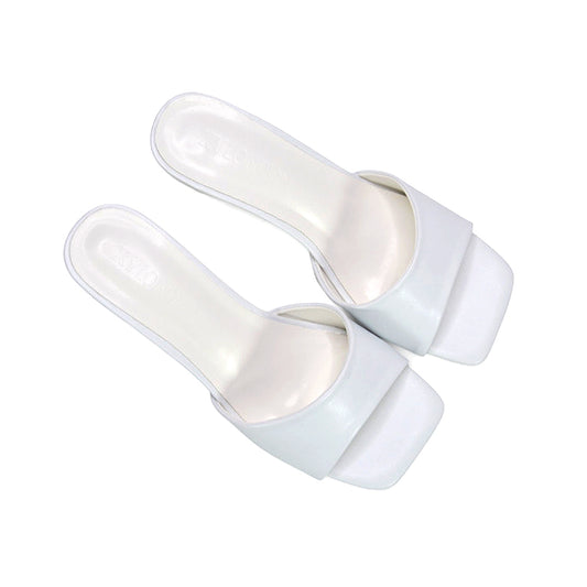 square toe heels women, casual heeled slides, square toe slip on heels, square toe mule heels for women, summer slip on sandals women, white slip on square toe kitten heels, white kitten heel sandals