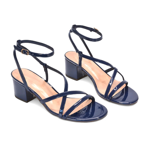 navy heeled sandals, navy heels, heeled sandals, heels, Affordable strappy mid heel sandals for ladies