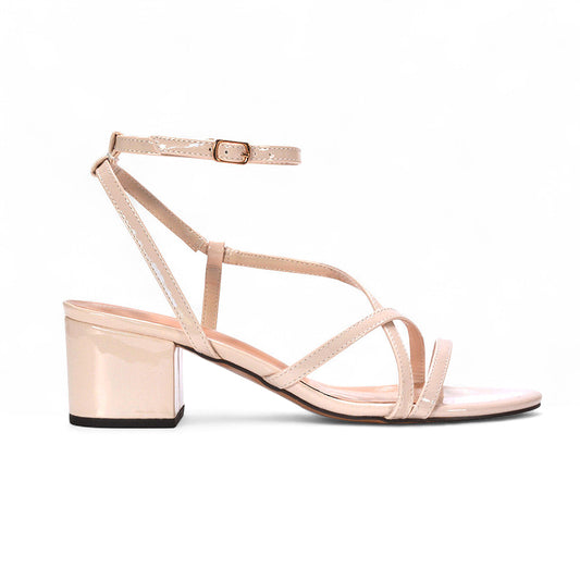 nude block heels, nude block heel sandals, block heels, block heel sandals, Strappy block heels for vacation or travel wear