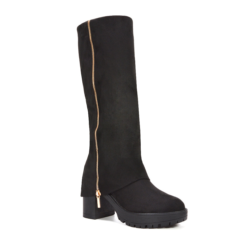 black layered boots, black shark boots, layered boots, shark boots, women's layered boots