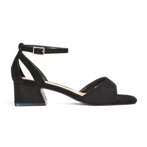 black block heels, block heels, comfortable heels for all-day wear, low heel dress sandals