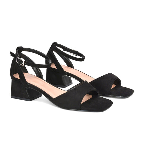 black heels, heels, block heel sandals for women, low chunky heel sandals for women