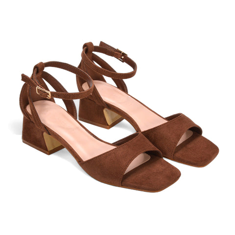 brown heeled sandals, heeled sandals, low block heels for women, strappy low heel sandals, prom heels, prom shoes