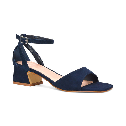 navy strappy heels, strappy heels, ankle strappy block heels, low block heel strappy sandals