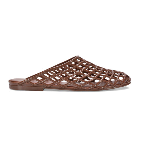mule sandals, women’s flat jelly sandals for summer, everyday casual sandals women, jelly sandals UK, brown flat sandals, brown summer sandals