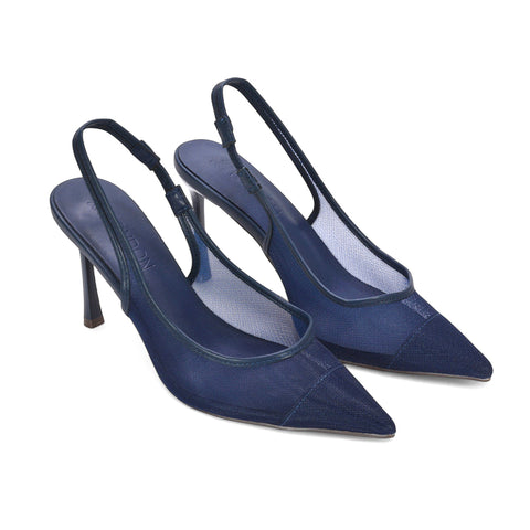 navy high heel court shoes, navy summer heels, high heel court shoes, summer heels, Lightweight mesh heels, Transparent high heel pumps