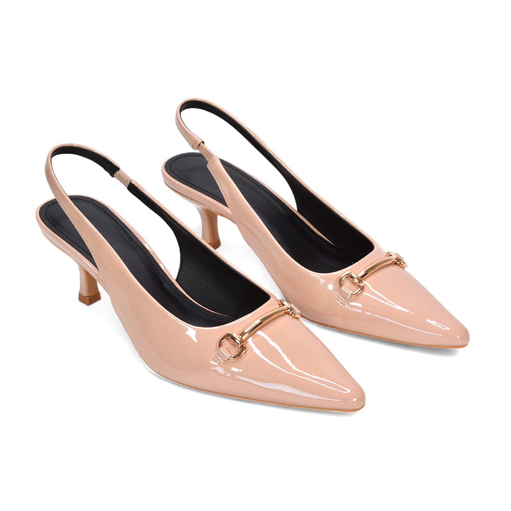 nude heels, womens nude heels, heels, womens heels, Elegant women’s heels, Classic women’s slingback heels, Fashionable women’s office shoes