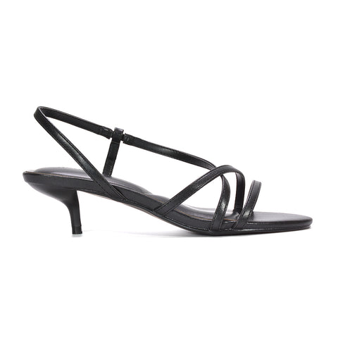 slingback sandals women, elegant low heel sandals for women, evening strappy sandals, affordable kitten heel sandals, black slingback heels, party heels women
