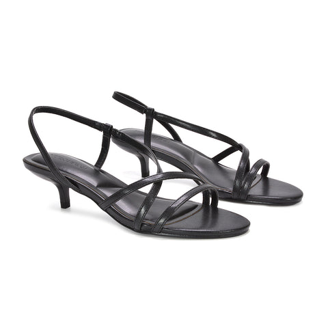 women’s strappy sandals, women’s low kitten heel slingback sandals, women’s sandals for work, best low heel sandals for women, black kitten heels, women’s shoes online UK