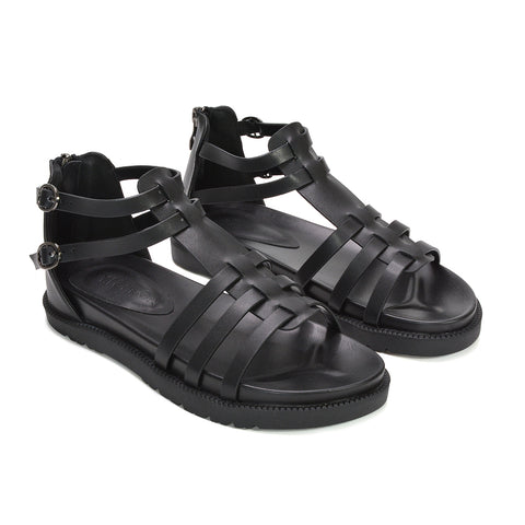 gladiator sandals for women, comfortable platform gladiator sandals, black ankle strap platform sandals, black summer fashion sandals women