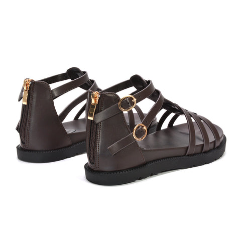 camel platform sandals, comfortable brown platform sandals for walking, brown strappy sandals, everyday walking sandals women