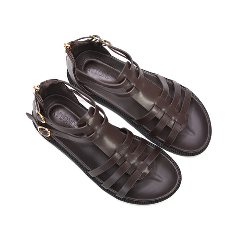 brown chunky platform sandals, brown ankle strap gladiator sandals, brown boho gladiator sandals for festivals, festival sandals, holiday sandals