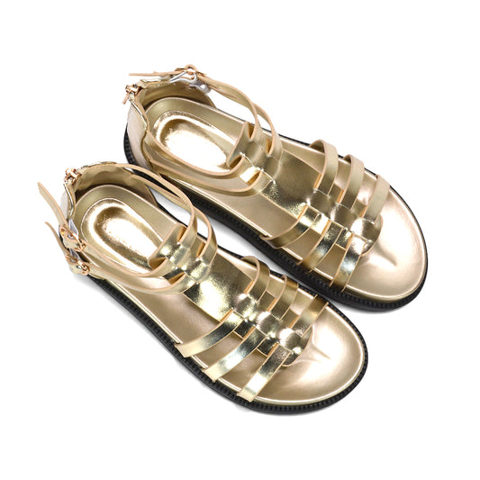 gold ankle strap sandals, gold gladiator sandals for vacation outfits, festival gold sandals, dressy casual gold sandals women, breathable summer gold sandals