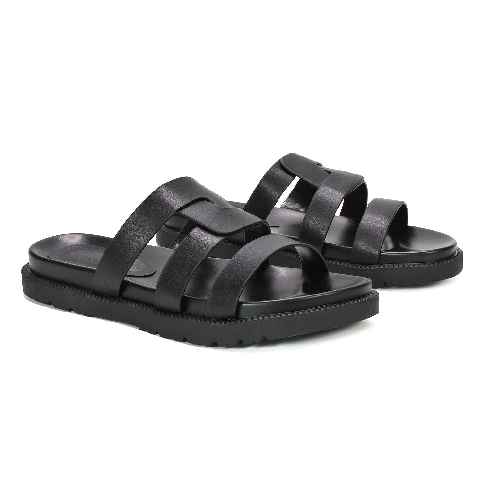 black chunky flat sandals women, comfortable black flat sandals for all day wear, chunky flat sandals, comfortable chunky flat sandals for all day walking, summer holiday flat sandals for beach trips