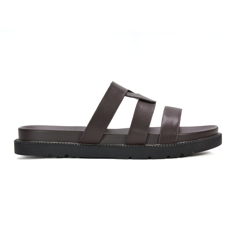 brown chunky flat sandals women, brown flat sandals for neutral outfits, summer sandals, women's brown holiday sandals