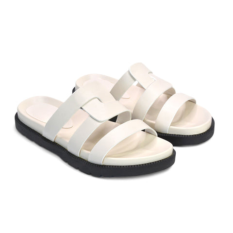 trendy white summer slides for casual and dressy outfits, trendy white casual summer sandals, white festival summer sandals