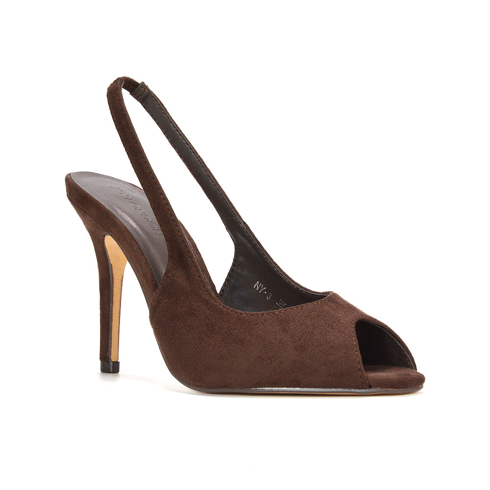 brown stiletto heels, brown suede pumps for party outfits, comfortable brown high heels