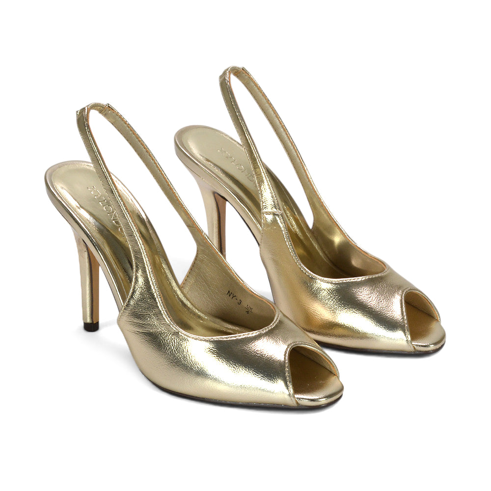 champagne gold heels, stylish gold peep toe heels for formal events, gold strappy heels