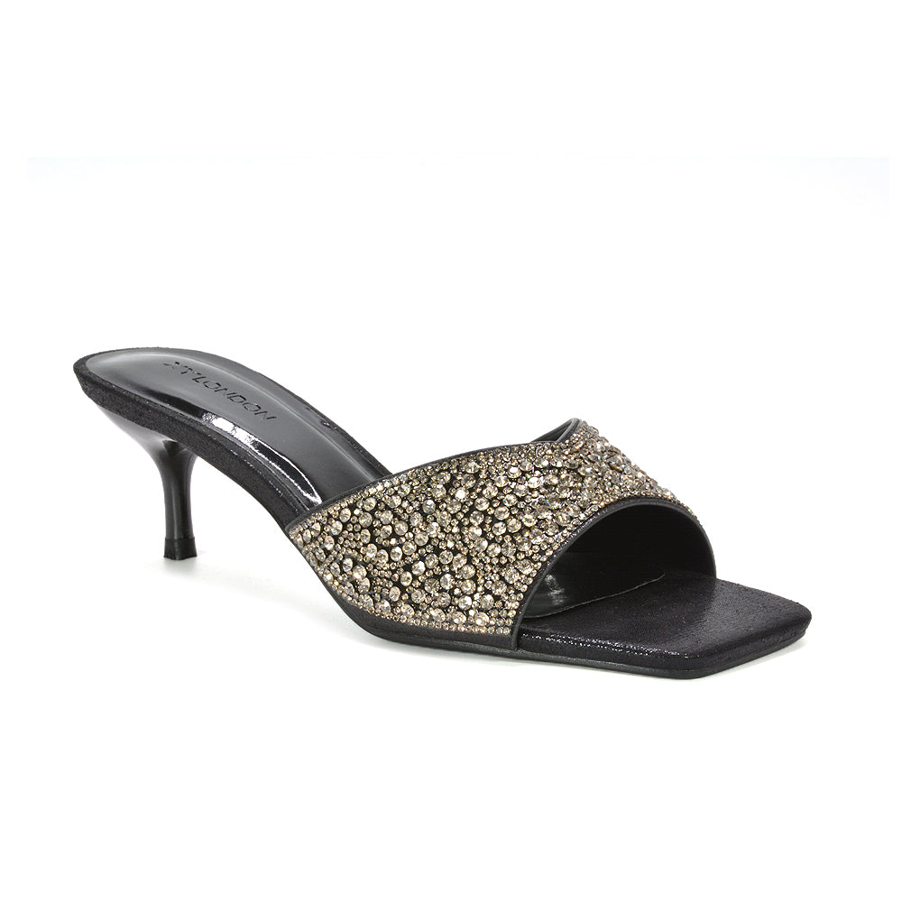 heeled sandals, sparkly heels, prom heels, prom shoes, summer heels, black prom heels, black heels