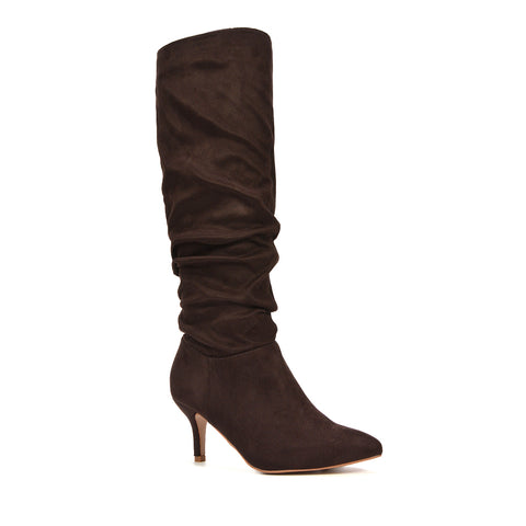 trendy brown slouchy boots for women