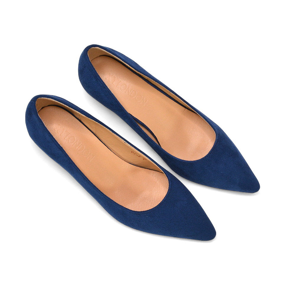Formal navy pumps, Buy navy heels online, Comfortable navy kitten heels for all-day wear