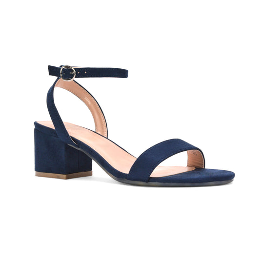Navy bridesmaid shoes, Comfortable navy blue block heel sandals, Women's Navy Block Heel Sandals, Navy blue sandals