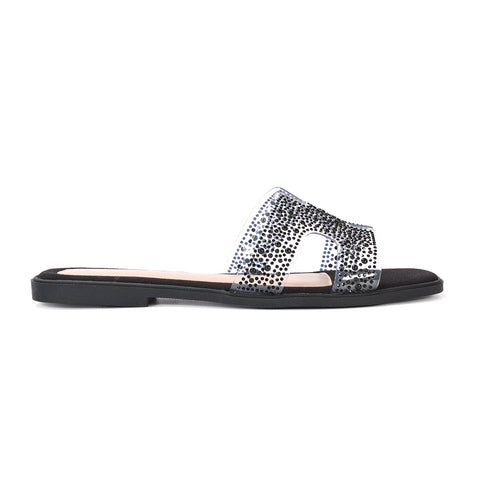 black diamante flat sandals, black wedding sandals, diamante flat sandals, wedding sandals, casual holiday sandals