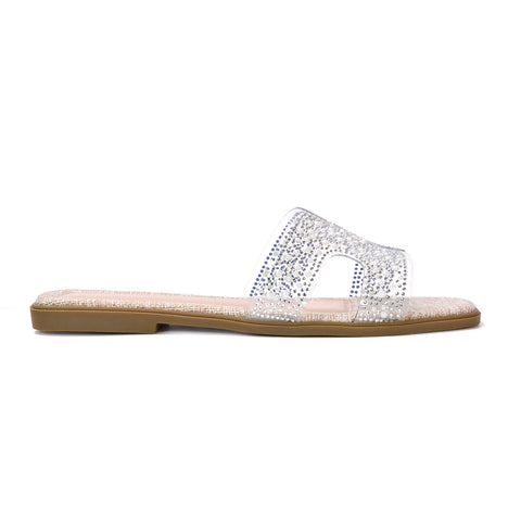 nude diamante flat sandals, nude wedding sandals, diamante flat sandals, wedding sandals, holiday sandals, womens summer sandals, womens flat sandals