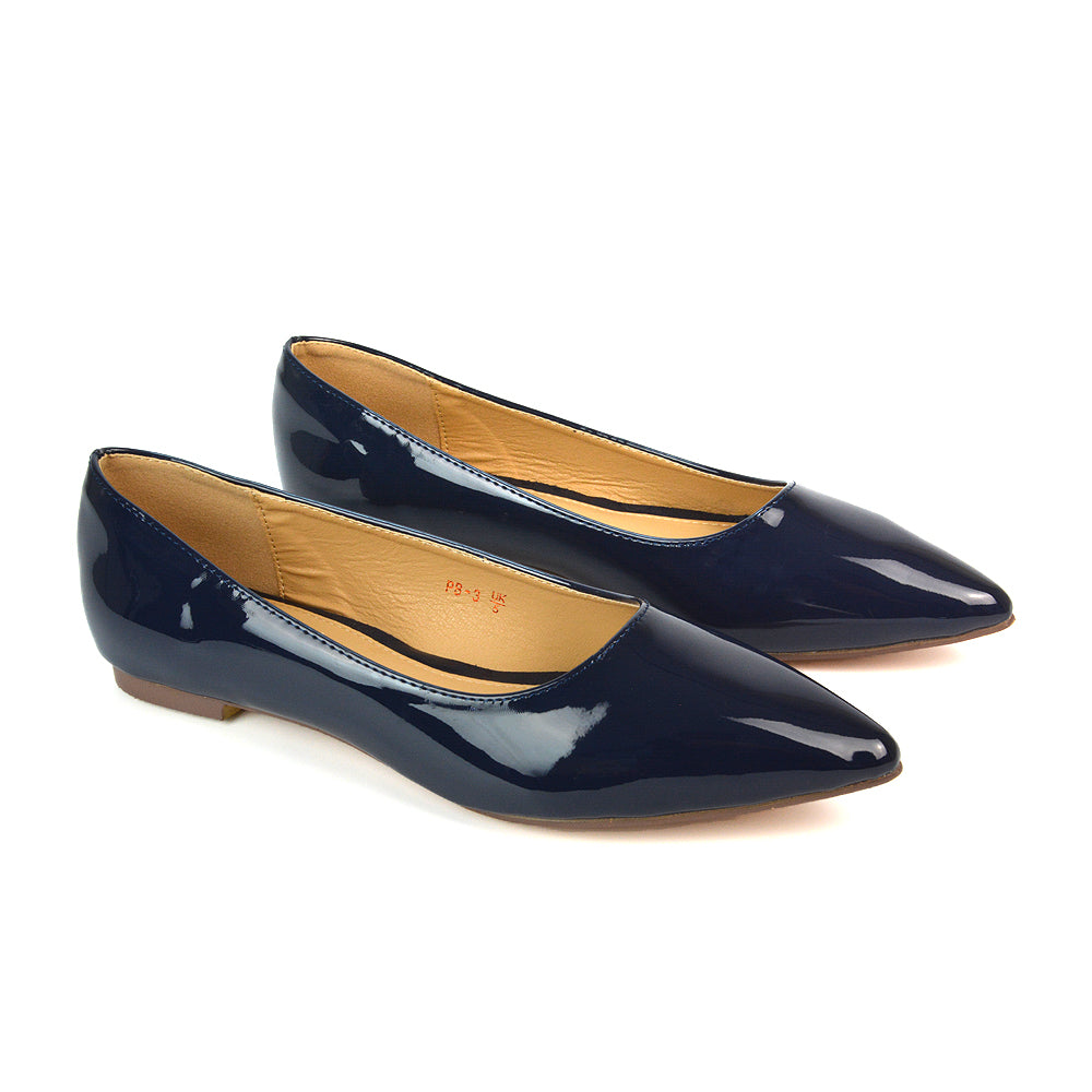 navy ballerina pumps, navy pumps, pumps, ballerina pumps