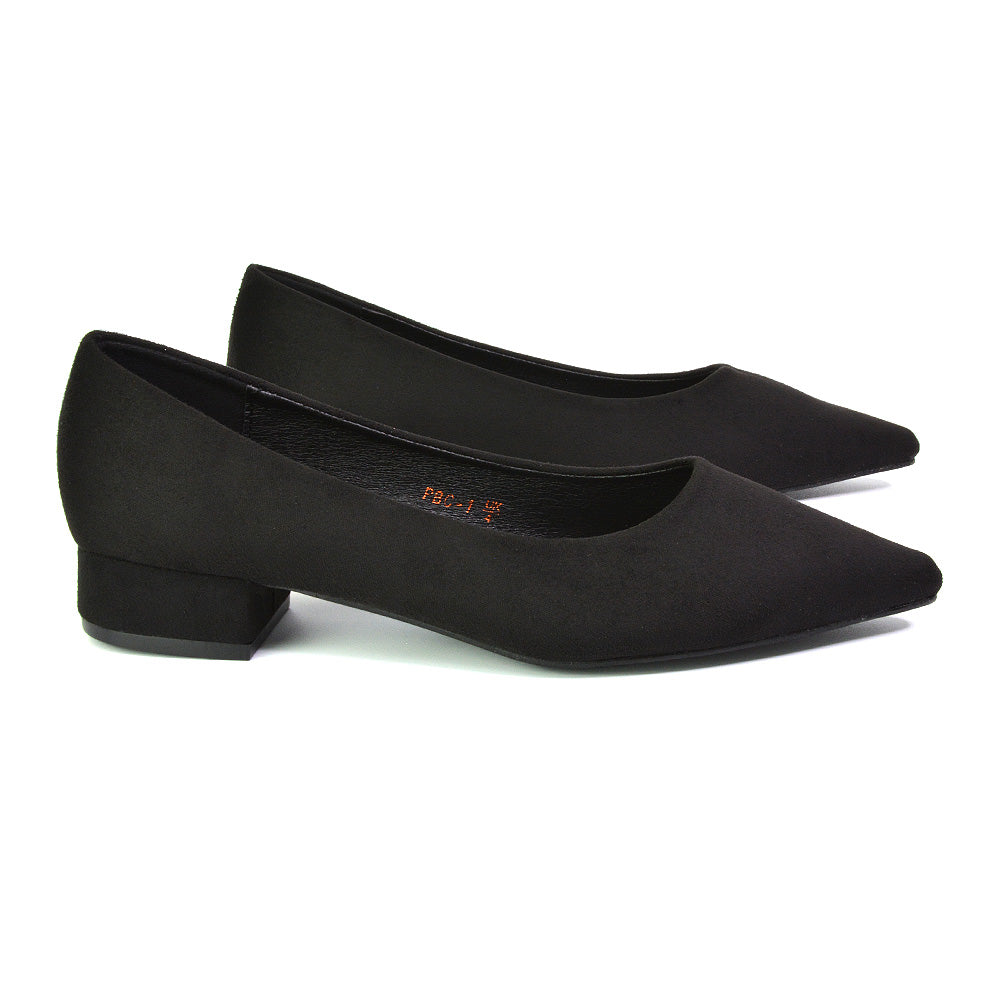 black low heels
