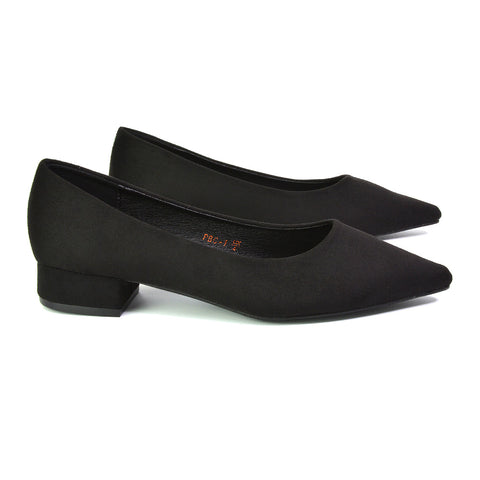 black low heels