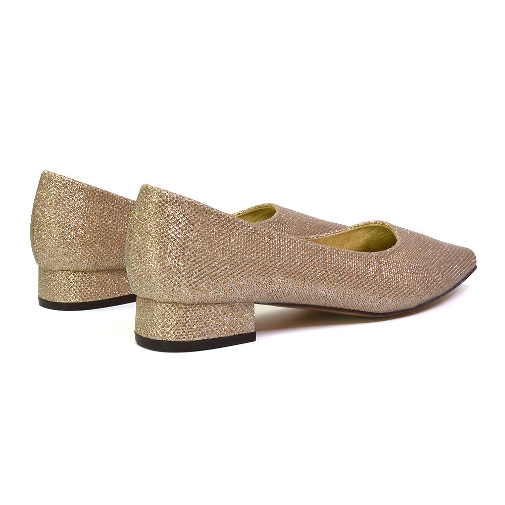 gold court shoes