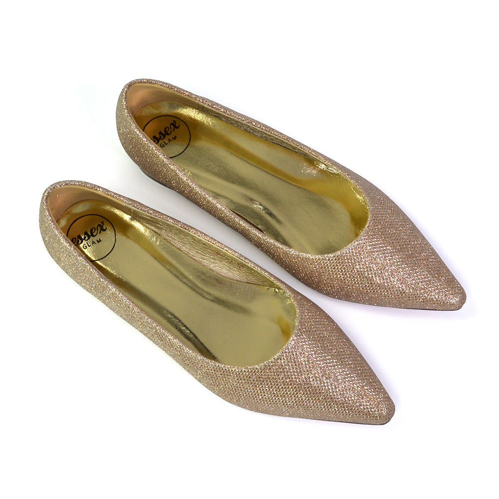 gold court heels