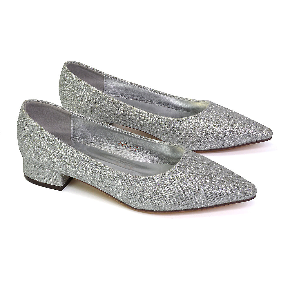 silver court heels