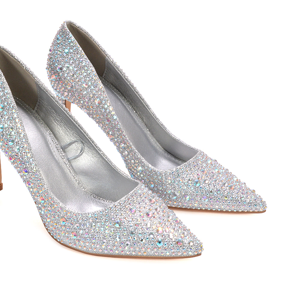 sparkly silver prom heels, silver wedding heels, silver bridal shoes, sparkly prom heels, wedding heels, bridal shoes