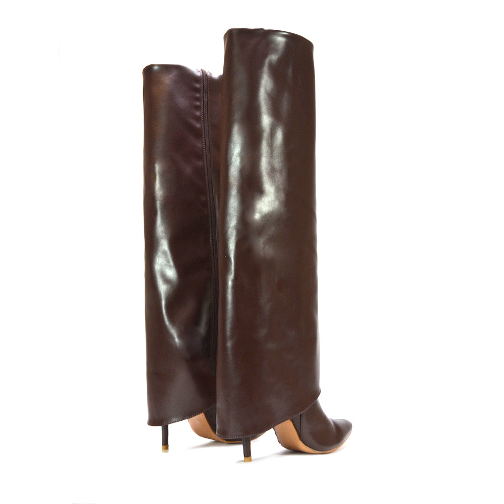 brown stiletto high heel boots, brown festival boots, stiletto high heel boots, festival boots