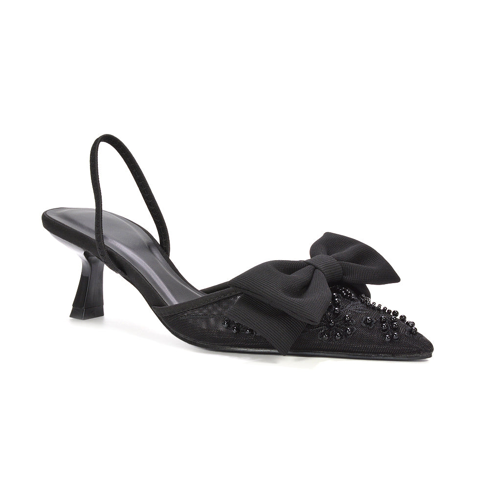 black slip on heels, black strappy heels, slip on heels, strappy heels, Pointed toe slingback pumps, Party shoes for women 2025