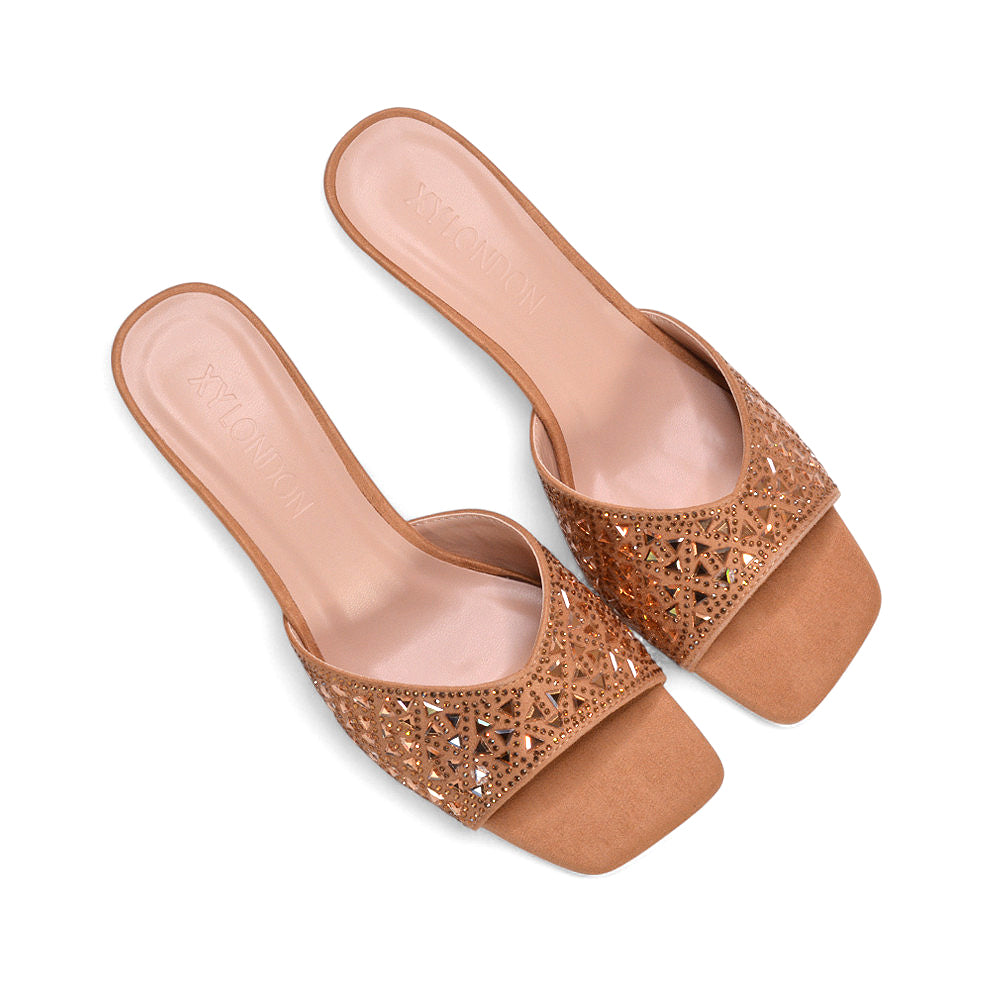 dressy wedge heels, slip-on wedge sandals, slip-on wedge heel sandals for summer parties, beige sparkly heels