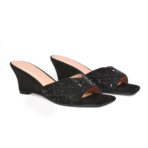 women’s wedge heel sandals, square toe wedge sandals, women’s diamante wedge heel peep toe sandals, black wedge heels