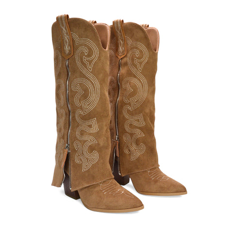 Country style knee boots, country boots, country music festival boots, Dressy western boots, Clubbing boots women, Pointed toe cowboy boots, Embroidered cowboy boots, tan knee high cowboy boots, tan heeled western boots