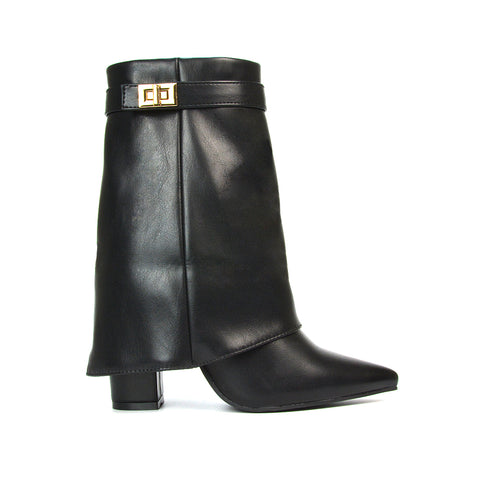 Black Synthetic Leather | XY London