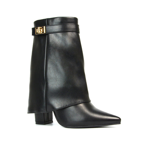 Black Synthetic Leather | XY London